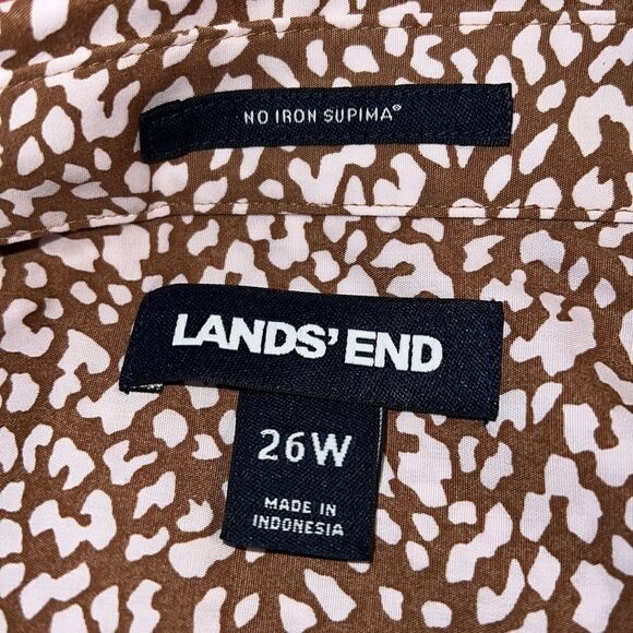LANDS END plus size women’s button up shirt. 26W. Excellent condition - Picture 3 of 9